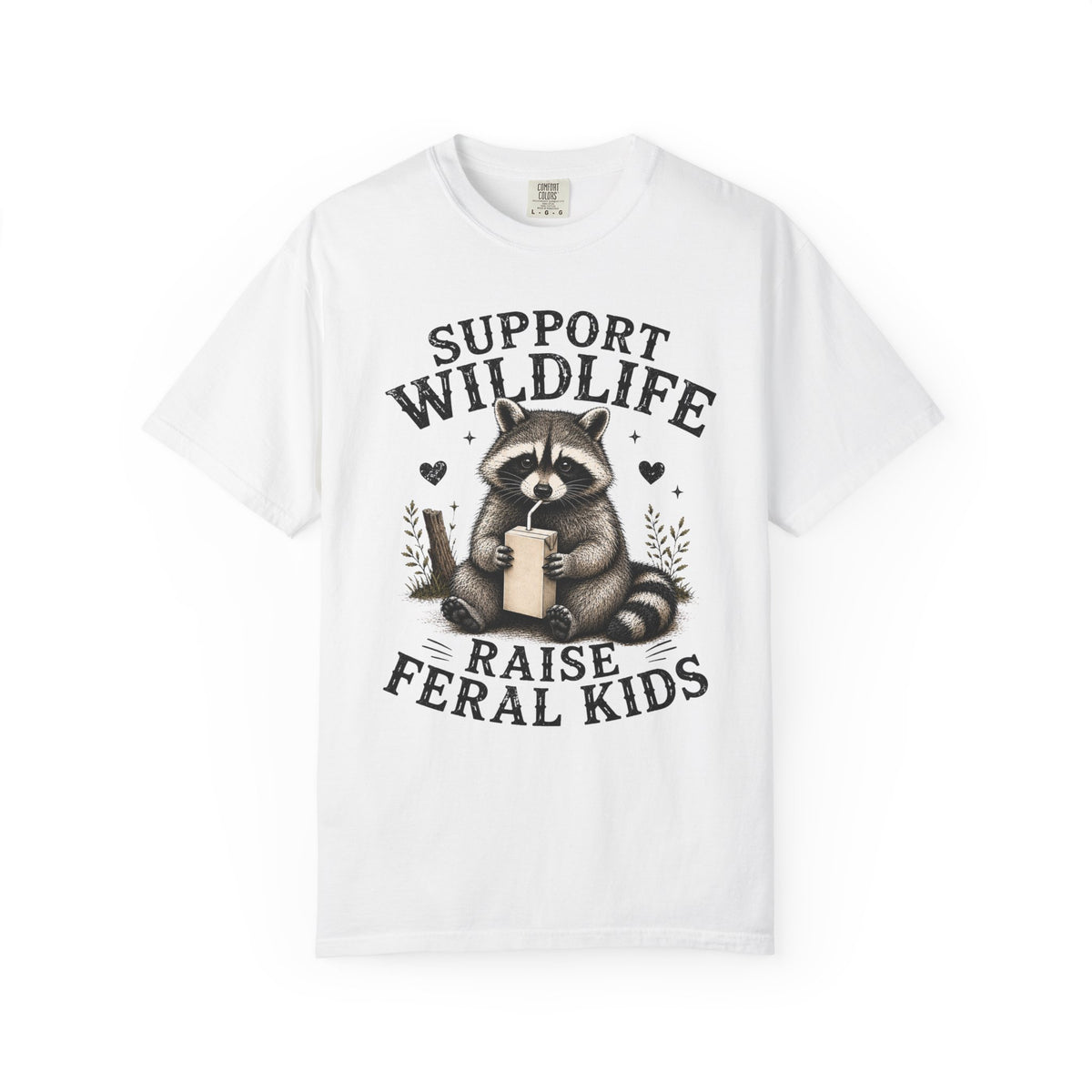 Support Wildlife Raise Feral Kids T-shirt