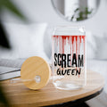 Sipper Glass — "Scream Queen" Blood Drip 16oz Reusable Tumbler