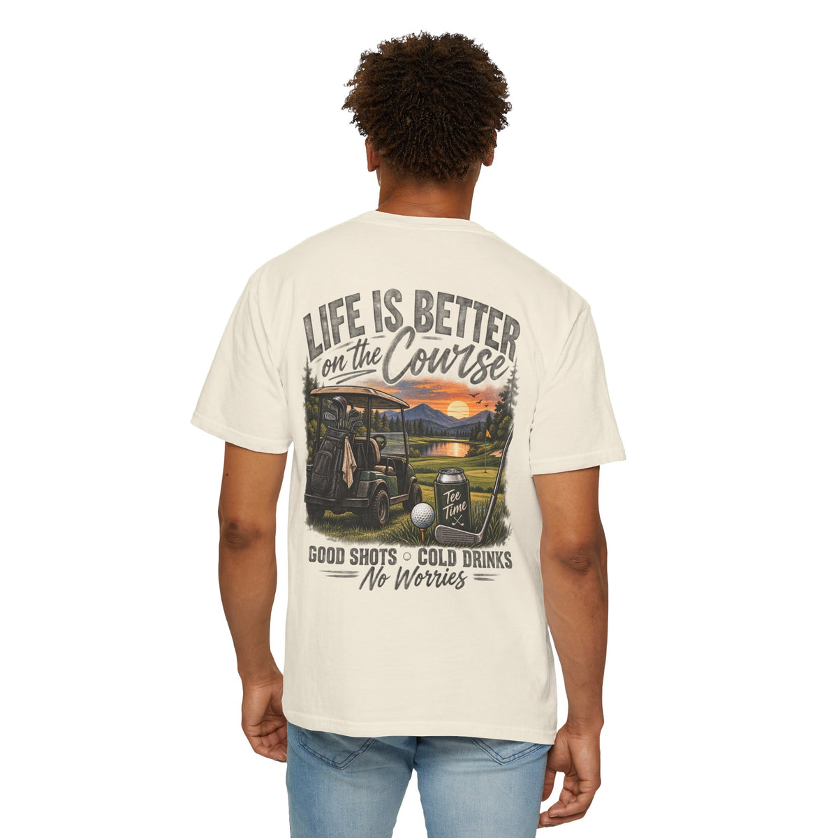 Golf T-Shirt — “Life Is Better on the Course” Graphic Tee