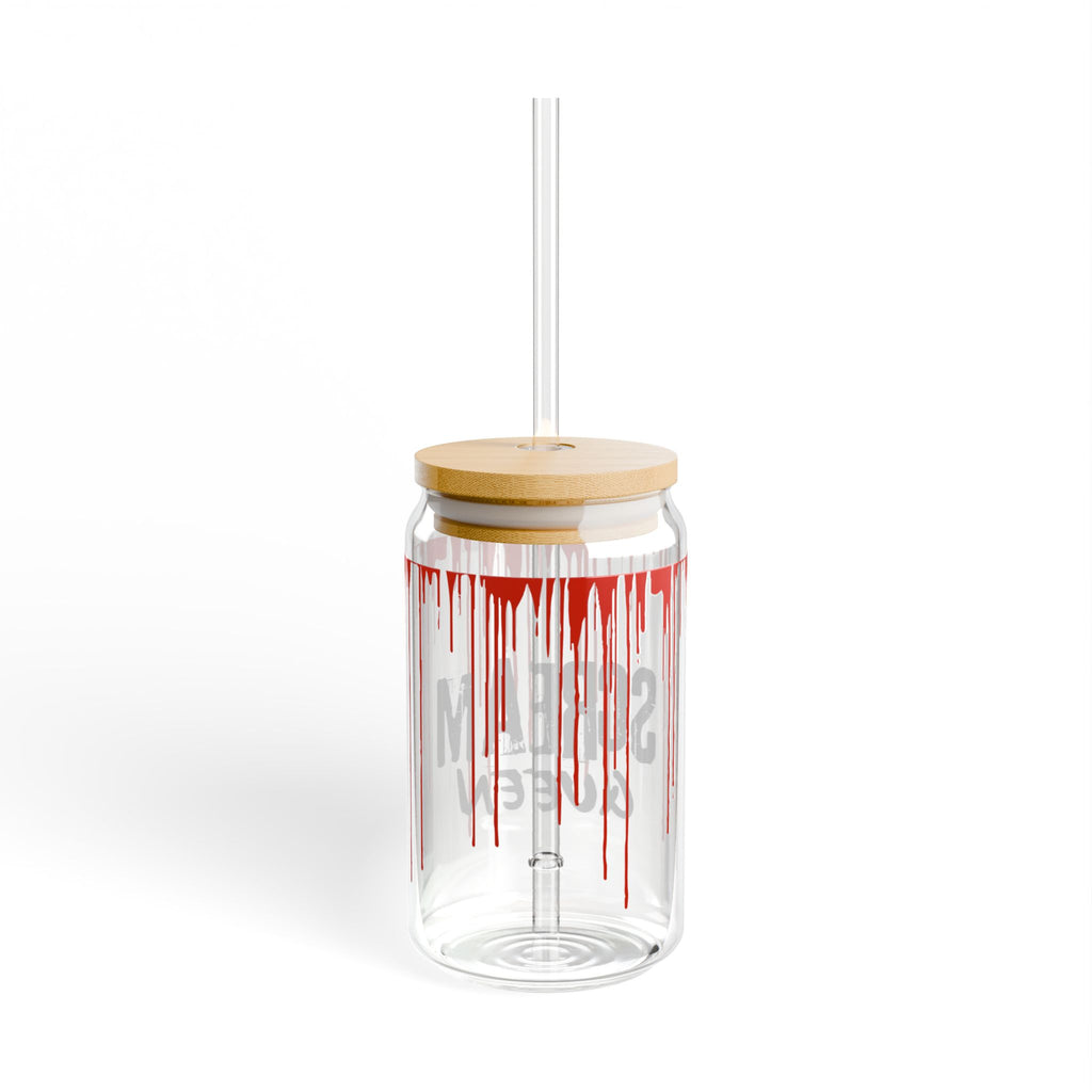 Sipper Glass — "Scream Queen" Blood Drip 16oz Reusable Tumbler