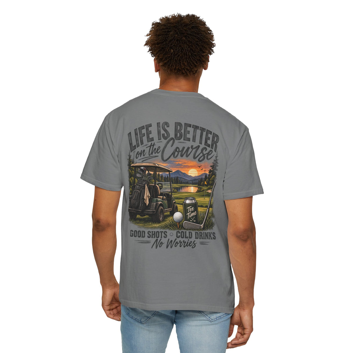 Golf T-Shirt — “Life Is Better on the Course” Graphic Tee