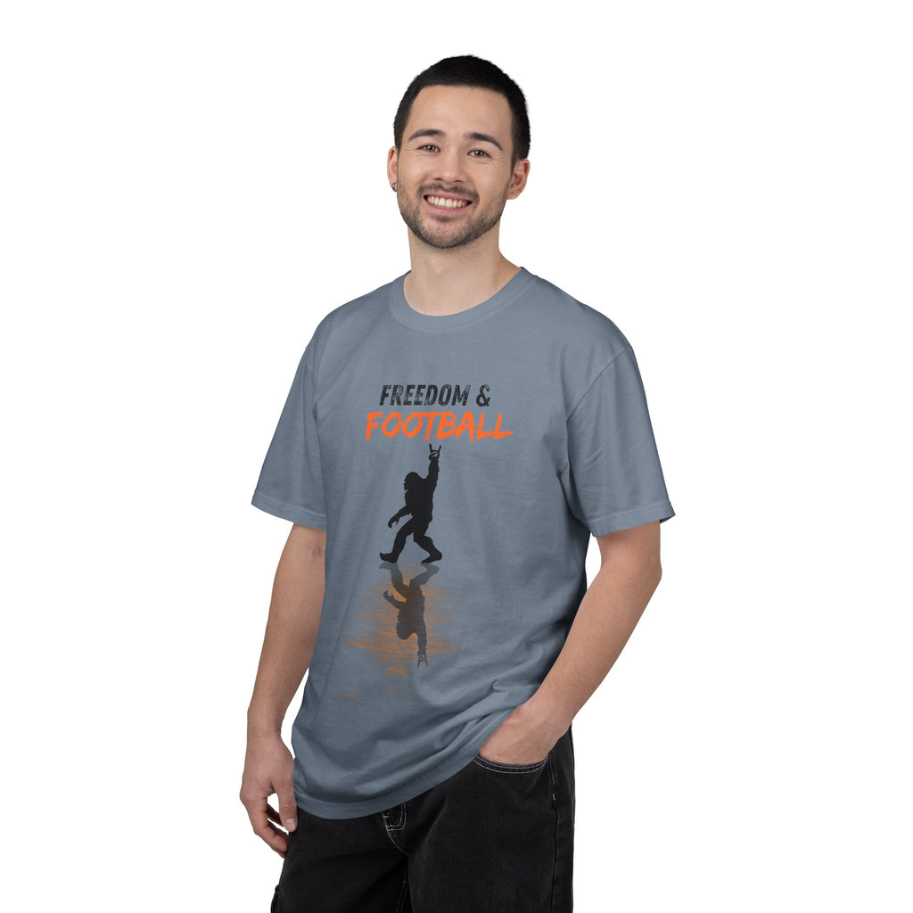 Freedom & Football T-Shirt — Silhouette Player Graphic Tee