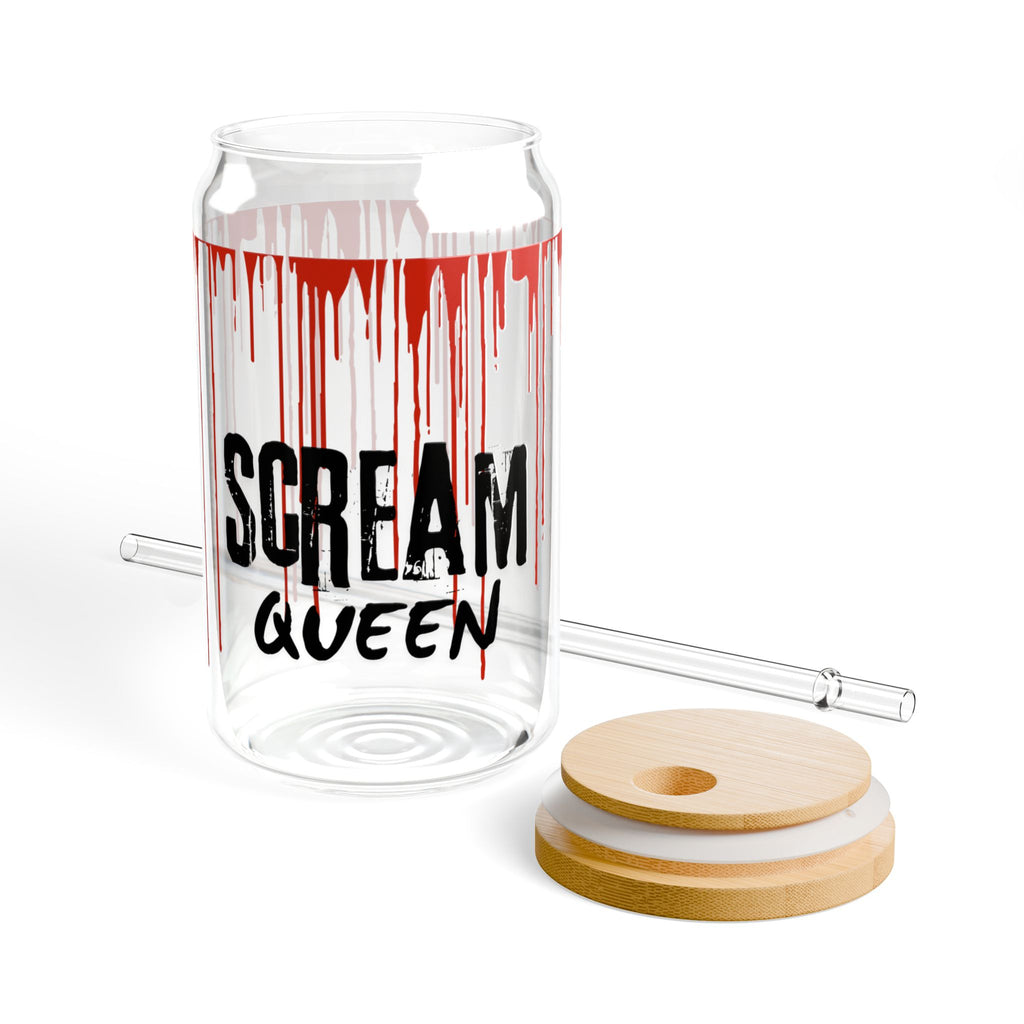 Sipper Glass — "Scream Queen" Blood Drip 16oz Reusable Tumbler