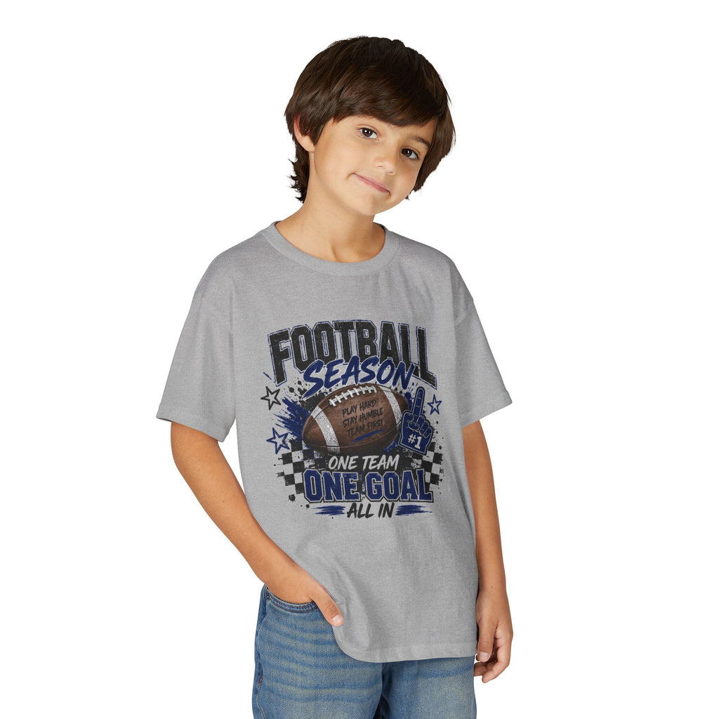 Youth Football Season T‑Shirt — "One Team One Goal" Sports Tee
