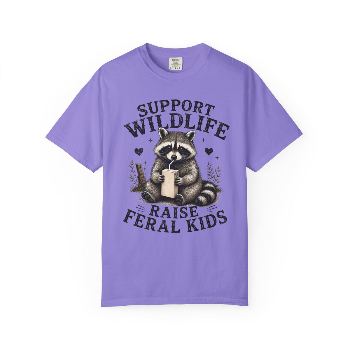 Support Wildlife Raise Feral Kids T-shirt