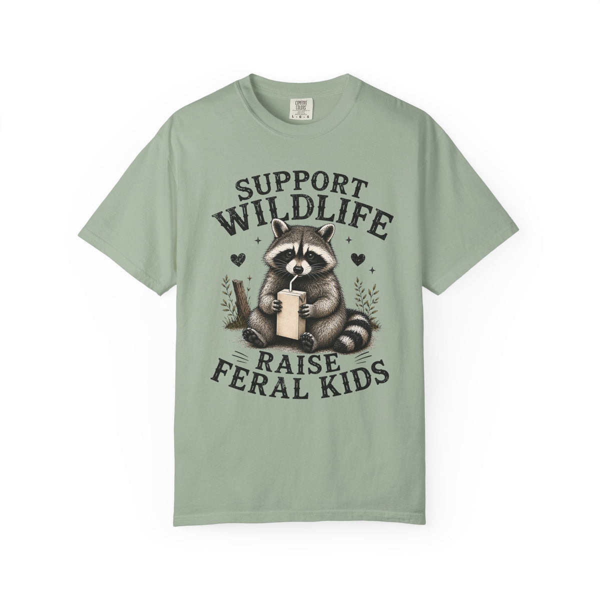 Support Wildlife Raise Feral Kids T-shirt