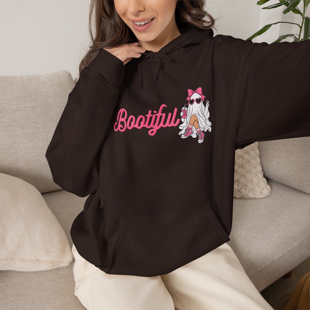 Bootyful Cat Graphic Hoodie — Cute Pink Kitty Design
