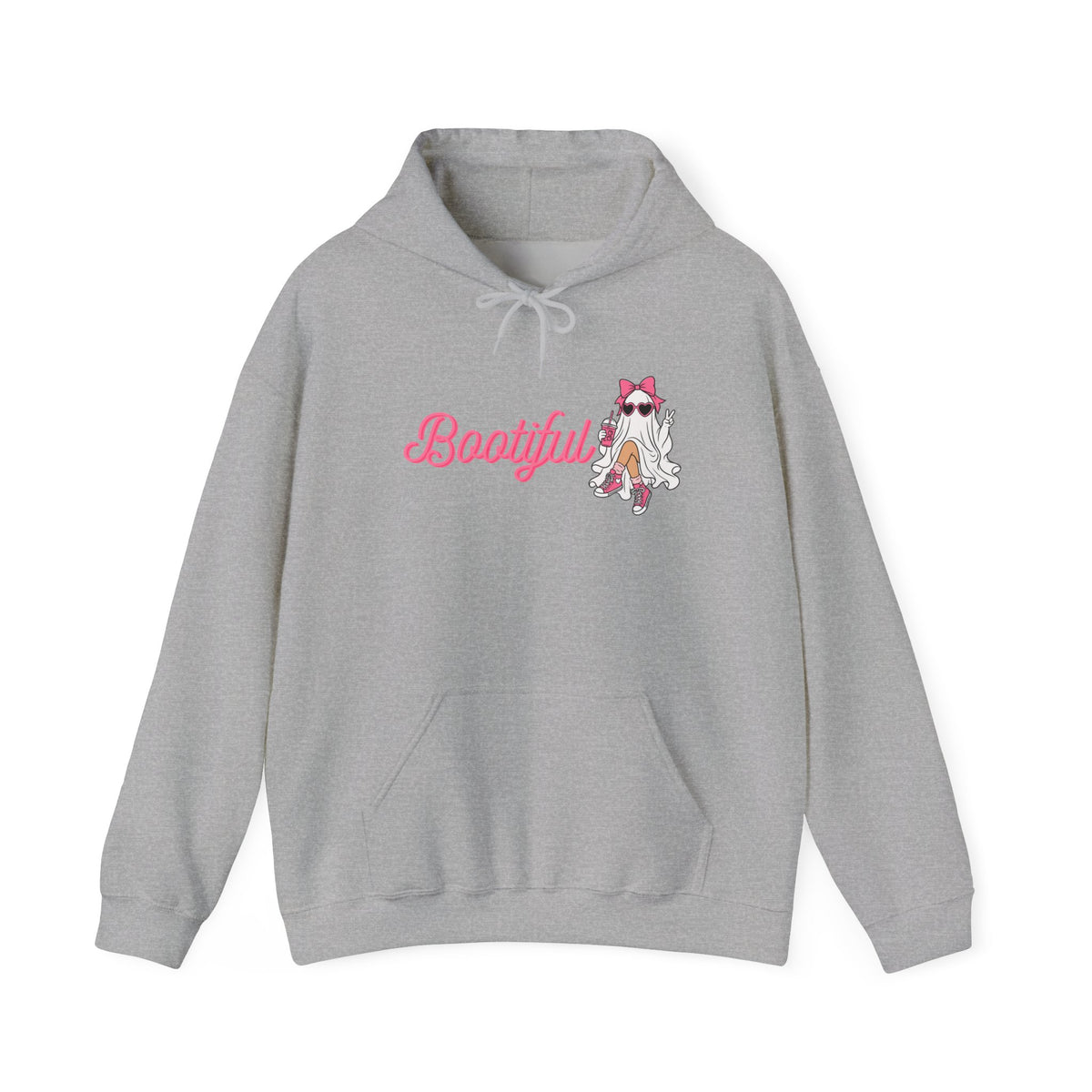 Bootyful Cat Graphic Hoodie — Cute Pink Kitty Design