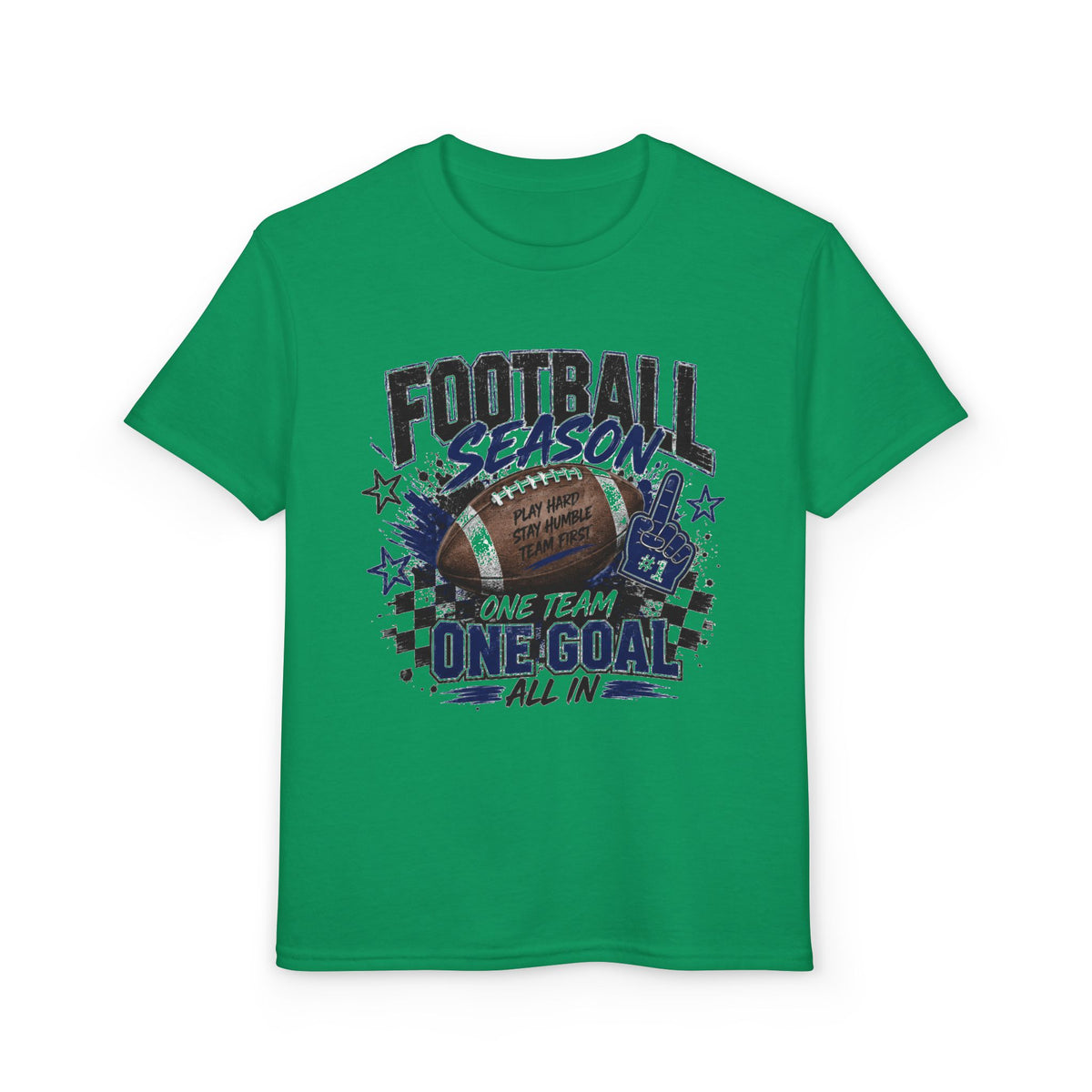 Youth Football Season T‑Shirt — "One Team One Goal" Sports Tee
