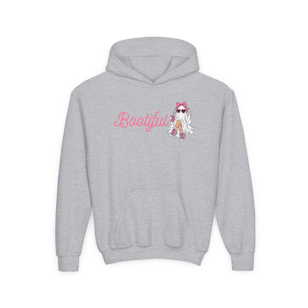 Youth Hoodie - "Bootyful" Cute Ghost Graphic Kids Pullover