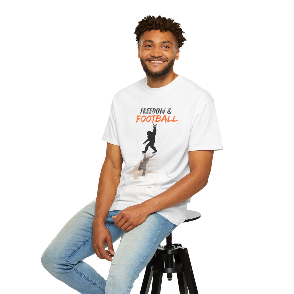 Freedom & Football T-Shirt — Silhouette Player Graphic Tee