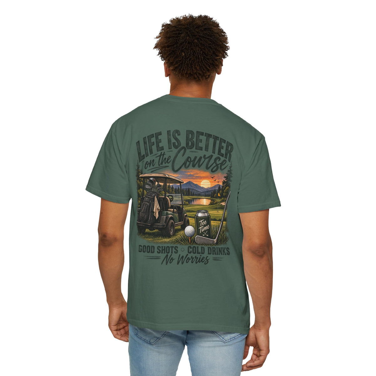 Golf T-Shirt — “Life Is Better on the Course” Graphic Tee