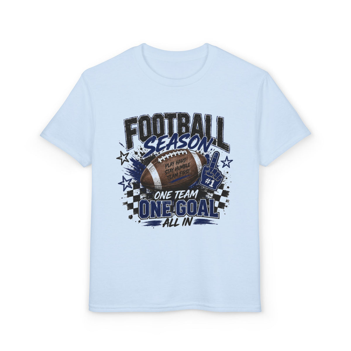 Youth Football Season T‑Shirt — "One Team One Goal" Sports Tee