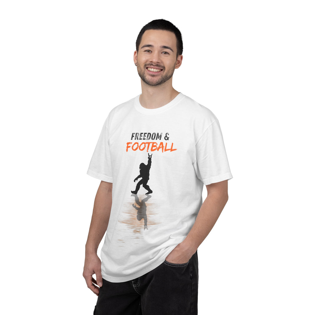 Freedom & Football T-Shirt — Silhouette Player Graphic Tee