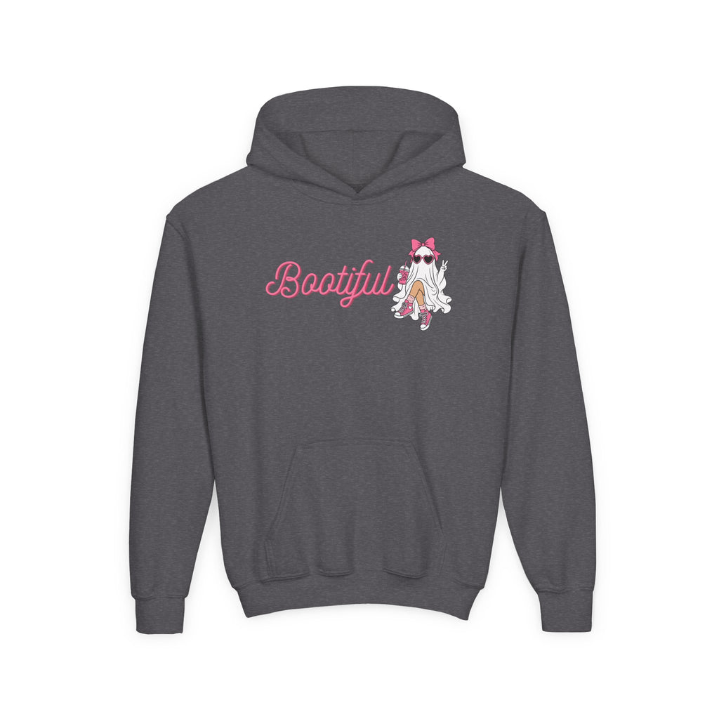 Youth Hoodie - "Bootyful" Cute Ghost Graphic Kids Pullover