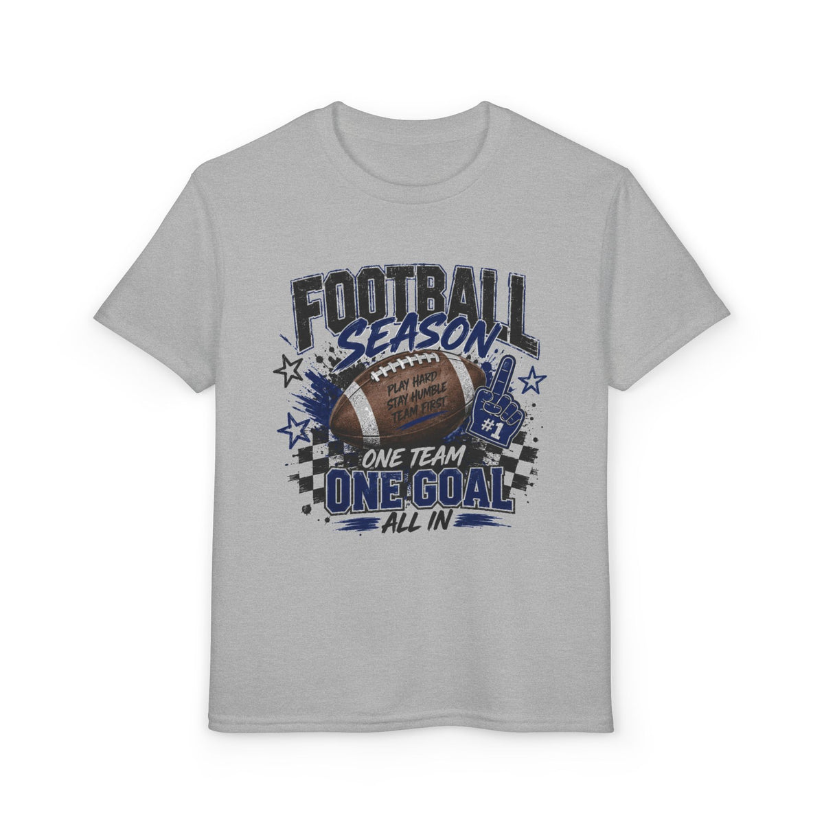 Youth Football Season T‑Shirt — "One Team One Goal" Sports Tee