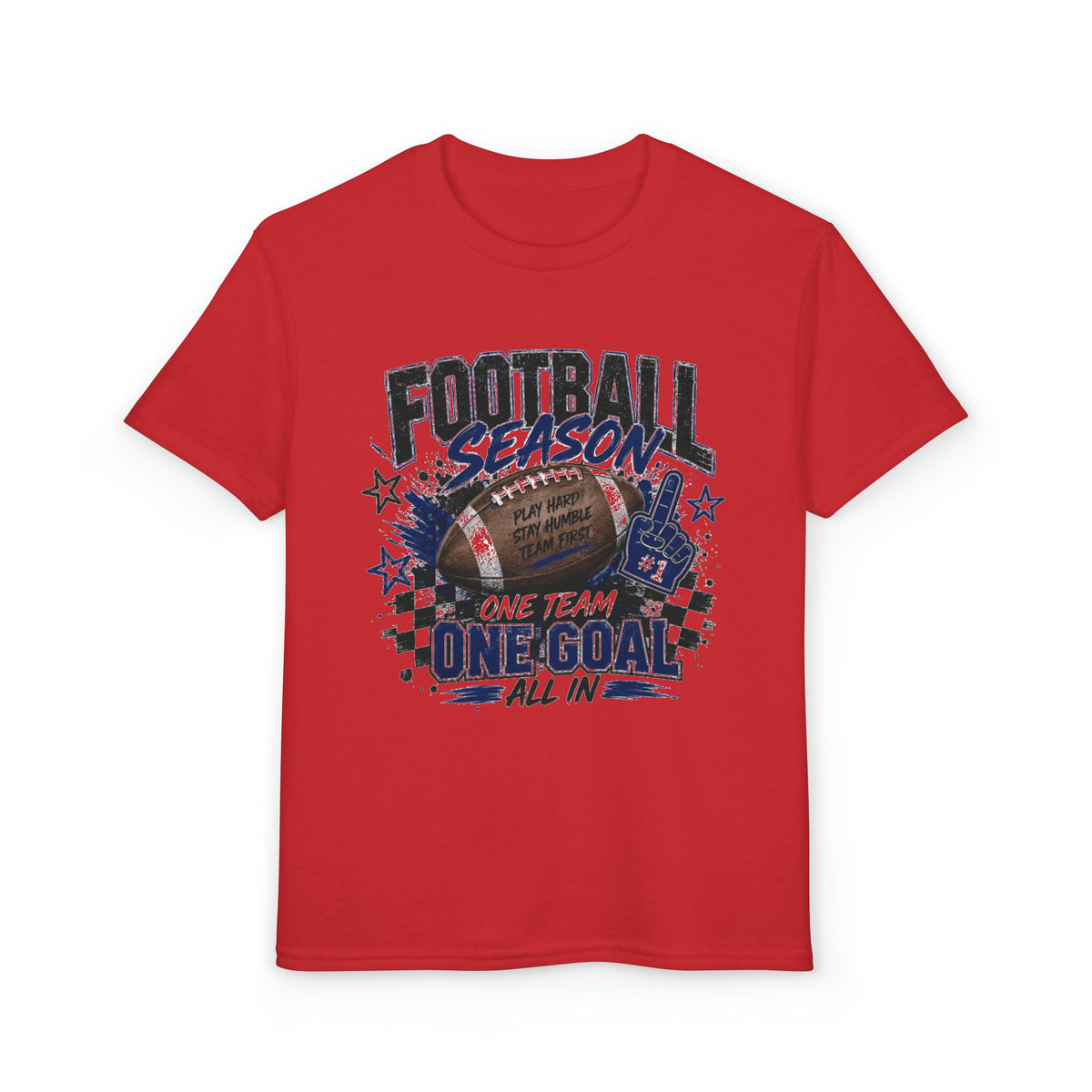 Youth Football Season T‑Shirt — "One Team One Goal" Sports Tee