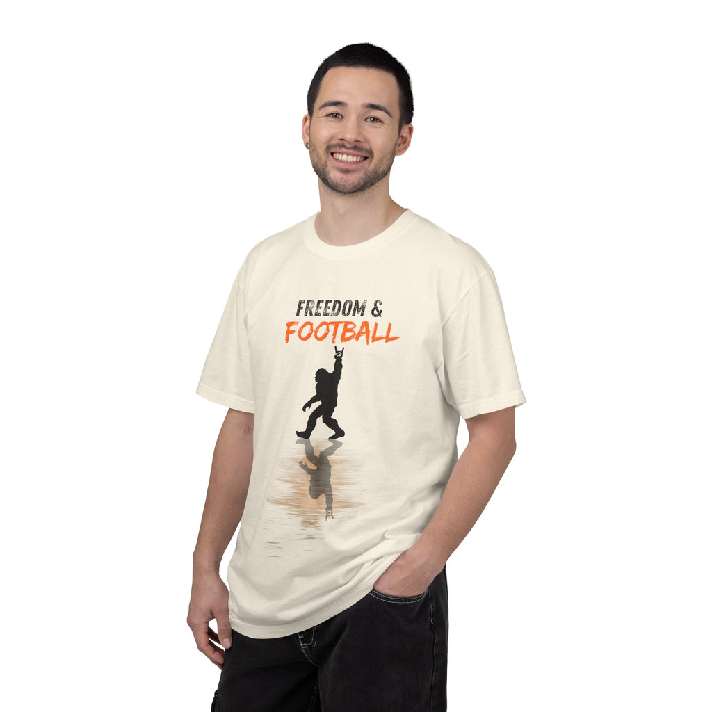 Freedom & Football T-Shirt — Silhouette Player Graphic Tee