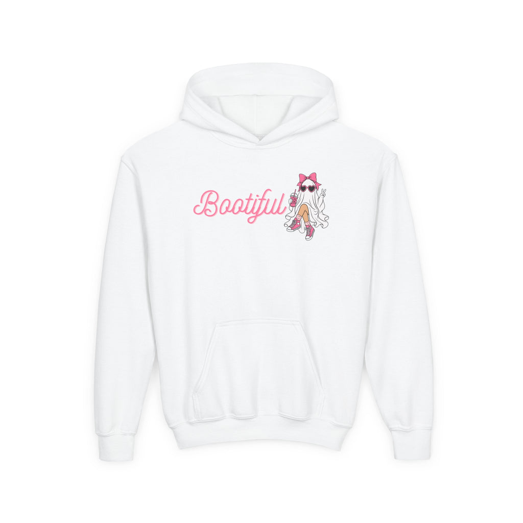 Youth Hoodie - "Bootyful" Cute Ghost Graphic Kids Pullover