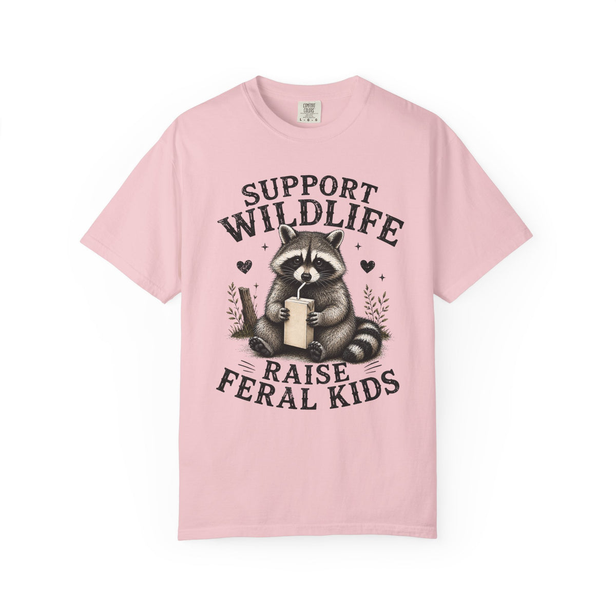 Support Wildlife Raise Feral Kids T-shirt
