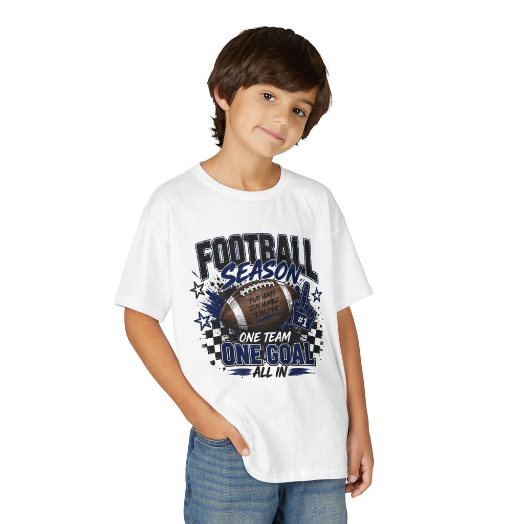 Youth Football Season T‑Shirt — "One Team One Goal" Sports Tee