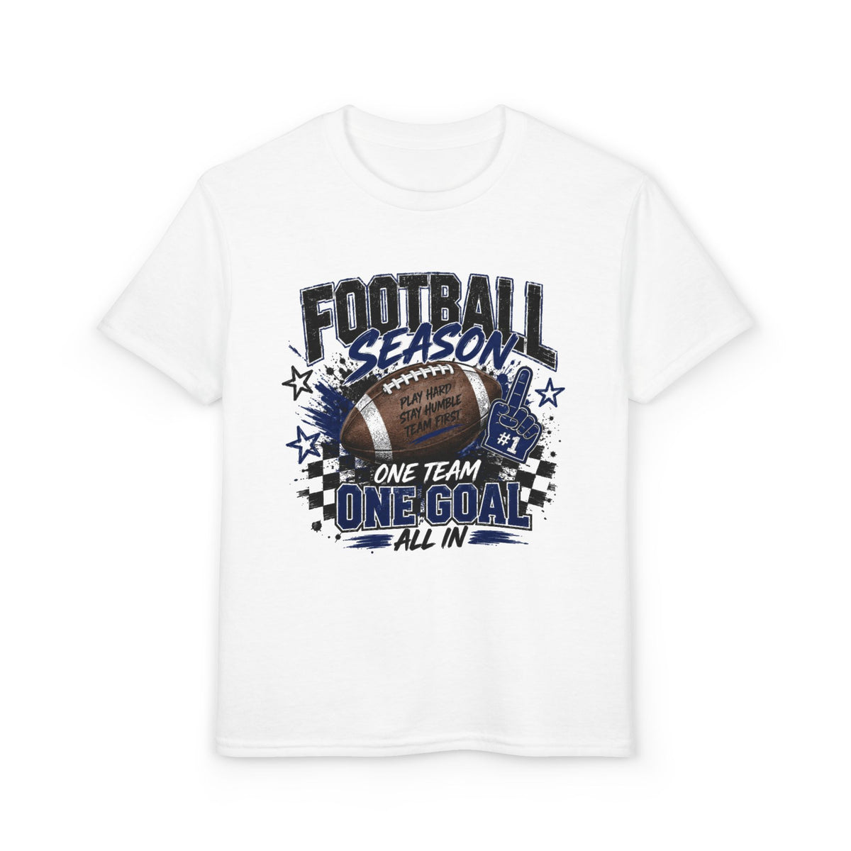 Youth Football Season T‑Shirt — "One Team One Goal" Sports Tee